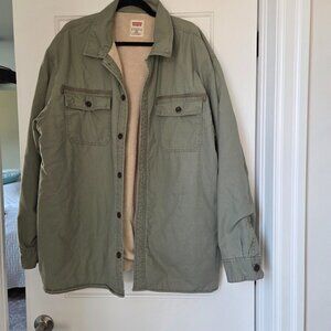 Mens button up, fleece lined jacket. Size XXL